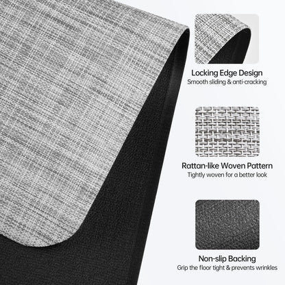 Cybstrax Office Chair Mat for Hardwood & Tile Floor, 30" x 48" Desk Chair Mat, Anti Slip, Non-Curve Computer Chair Mat for Rolling Chairs Floor Protector for Home Office