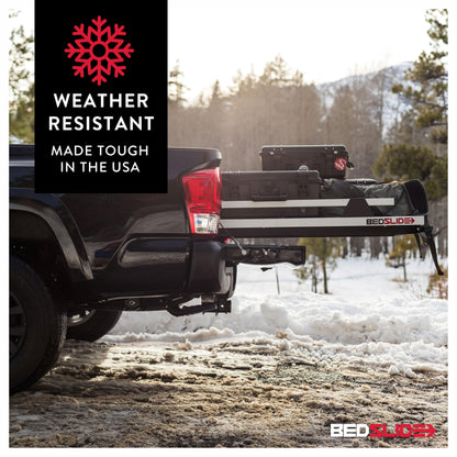 Bedslide 1500 Contractor Sliding Truck Bed Organizer, 68 x 48-Inch, Capacity 1500 lbs., Truck Bed Storage Tray, Black