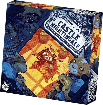 Castle Nightingale Board Game - Stealth Ninja vs. Samurai Strategy Game with Modular Boards Miniatures &amp Action Cards Competitive Asymmetric Gameplay Ages 10+ 2 Players 30 Minutes