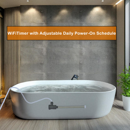 LASTINGCAPE 1800W Fully Submersible Pool & Hot Tub Portable Electric Immersion Water Heater with Auto Shut Off, WiFi Timer for Swimming Pool, Above Ground Pool, Spa, Bathtub and Baptismal Pool