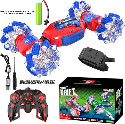 Remote Control Car Gesture Sensing RC Stunt Car 4 WD Transform Off Road for Rotating 2.4Ghz Hand Controlled Remote Control Twister Cars RC Cars for Kids Boys Girls Toy Gift Age 8 9 10 11 12 yr
