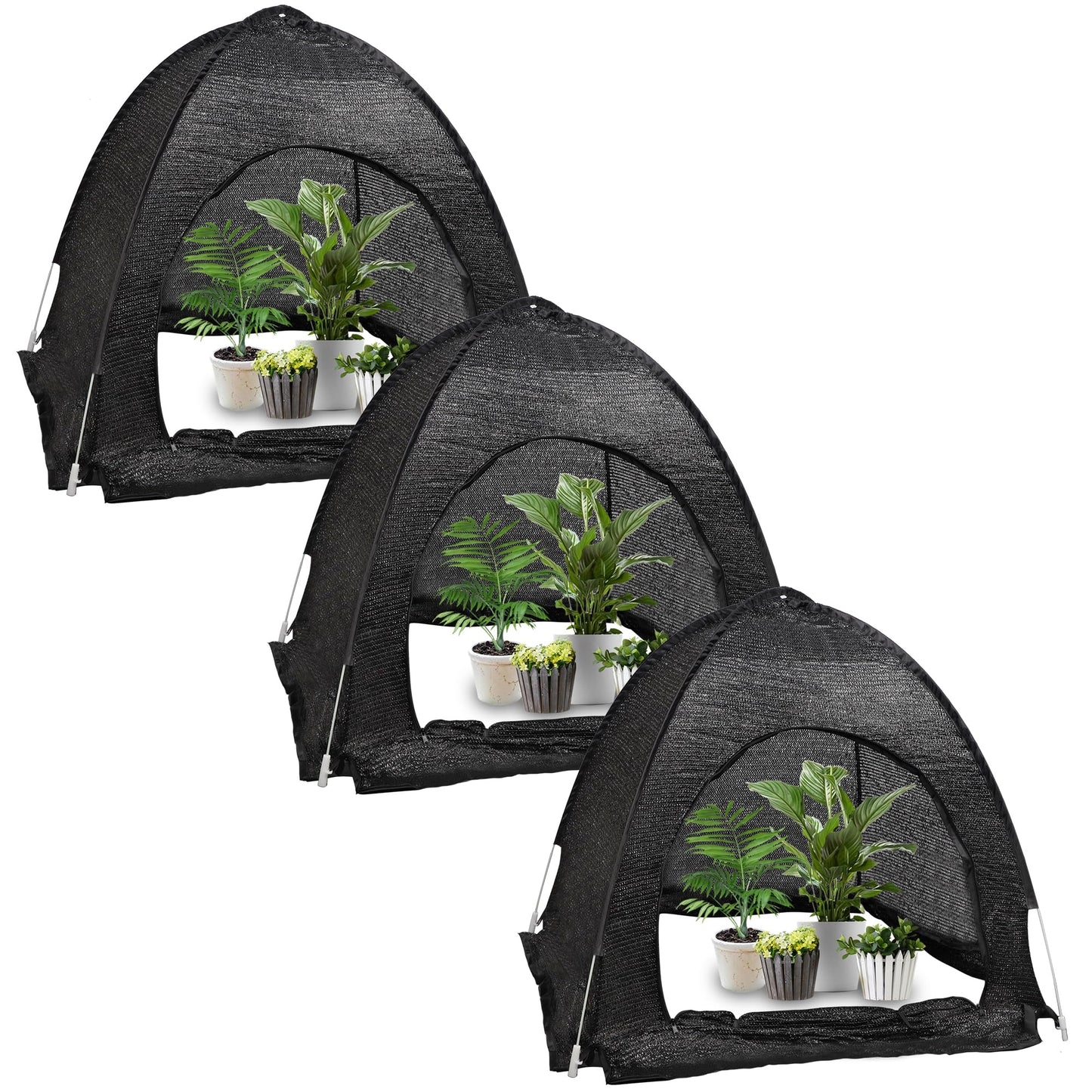 3 Pcs Plant Shade Tent & 20 x 30 FT Shade Cloth 50%