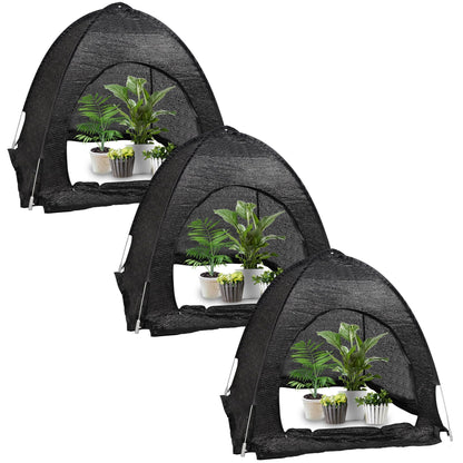 3 Pcs Plant Shade Tent & 20 x 30 FT Shade Cloth 50%
