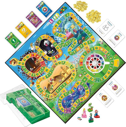 Hasbro Gaming The Game of Life: Super Mario Edition Board Game for Kids Ages 8 and Up Play Minigames Collect Stars Battle Bowser