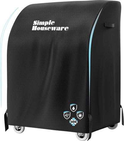 Simple Houseware 32-Inch Heavy-Duty BBQ Gas Grill Cover - Waterproof & Weather-Resistant 600D Polyester