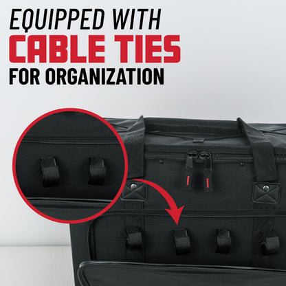 Gator Cases Portable 2U Rack Bag with 14" Rackable Depth, (GRB-2U)