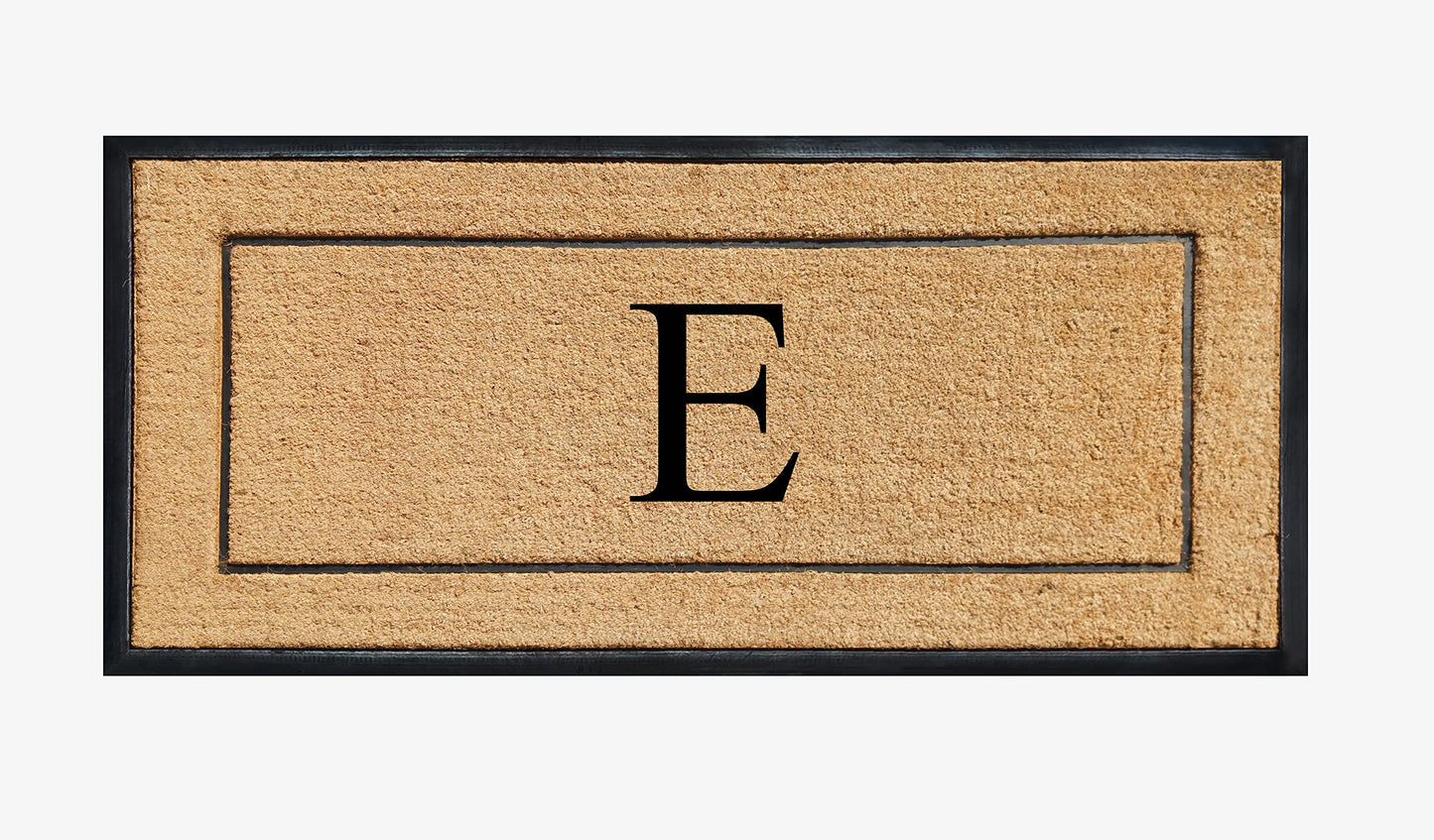 A1HC Natural Coir & Rubber Large Monogrammed Doormat, Thick Durable Entry Mats for Entrance Heavy Duty, Thin Profile, Long Lasting Front Door Mat - 30"x60"