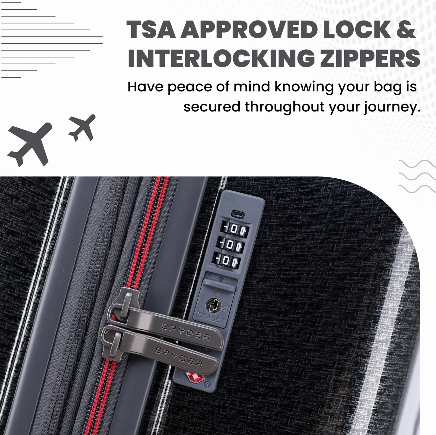 Spyder Traverse 29 Inch Large Checked Baggage Expandable Hardside Upright Suitcase with 360° Spinner Wheels, TSA Approved Lock, Charcoal