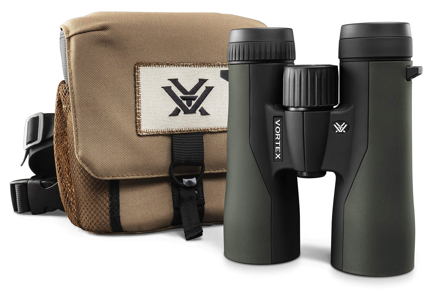 Vortex Crossfire HD 10x42 Binoculars - HD Optical System, Tripod Adaptable, Rubber Armor, Waterproof, Fogproof, Shockproof, Included GlassPak - Unlimited, Unconditional Warranty