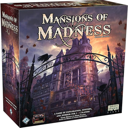 Asmodee Mansions of Madness Board Game (2nd Edition) - Dive into Lovecraftian Horror and Mystery with Cooperative Gameplay! Ages 14+ 1-5 Players 2-3 Hour Playtime