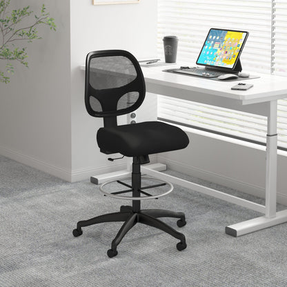 Boss Office Products Commercial Grade Mesh Stool, Black