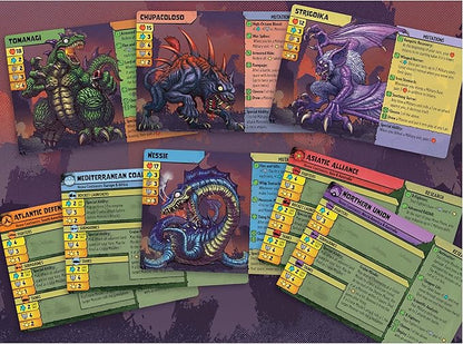 Renegade Game Studios Monsters Menace the World Strategy Board Game with Miniatures 2-4 Players Ages 14+