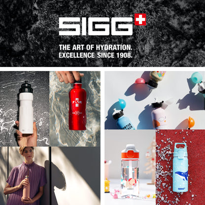 SIGG - Aluminium Kids Water Bottle - WMB ONE My Universe - Suitable For Carbonated Beverages - Leakproof - Lightweight - BPA Free - Climate Neutral Certified - Light Pink - 20 Oz