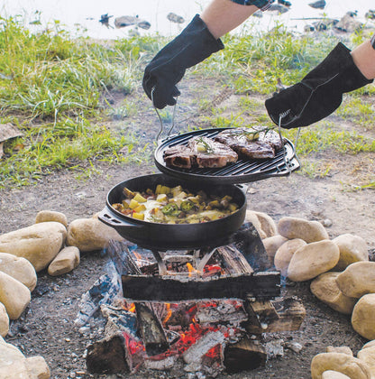 Lodge 14 Inch Cast Iron Cook-It-All, Black