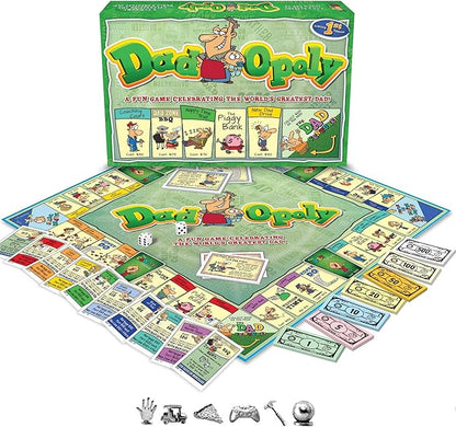 DadOpoly – The Hilarious Family Board Game for Dads and Kids Family Night Laughs and Dad Humor Fun