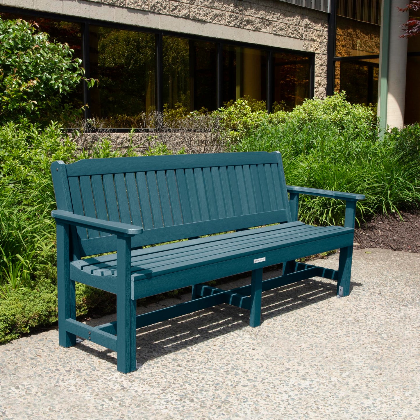 Sequoia Professional CM-BENSQ62-NBE Commercial Grade Exeter 6 Foot Garden Bench, Nantucket Blue