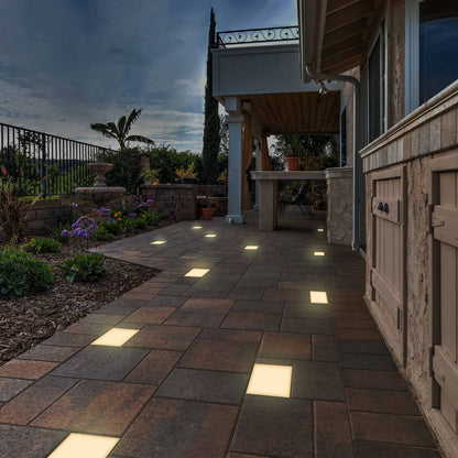 LUMENGY Paver Light 6X9 Inch (5.82 x 8.85 inches) 2700K, Brick Lighting for Pavers, Driveways, Pathways, Patios, Inground & Garden, 12V Waterproof, Drive-Over Rated