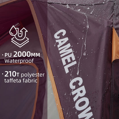 CAMEL CROWN Tents for Camping 8 Person Waterproof Quick Setup Folding Outdoor Backpacking Tents 8 People Family Hiking