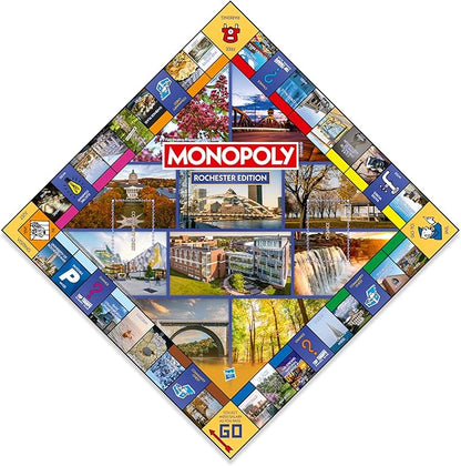 Monopoly Board Game – Rochester NY Edition: 2-6 Players Family Board Games Board Games for 8 Years Old and Up Fun Everyone