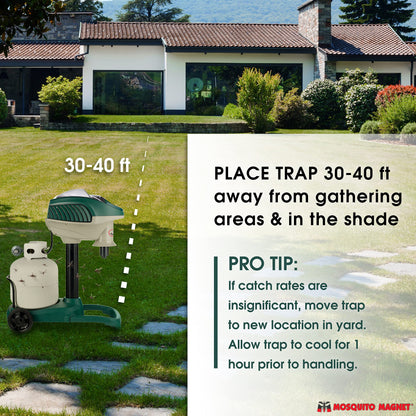 Mosquito Magnet Executive Mosquito Trap and Killer - Protect Up to 1 Acre - Attract, Trap and Kill Mosquitoes, Midges, No-See-Ums, Black Flies, and Other Flying Insects - MM3300B
