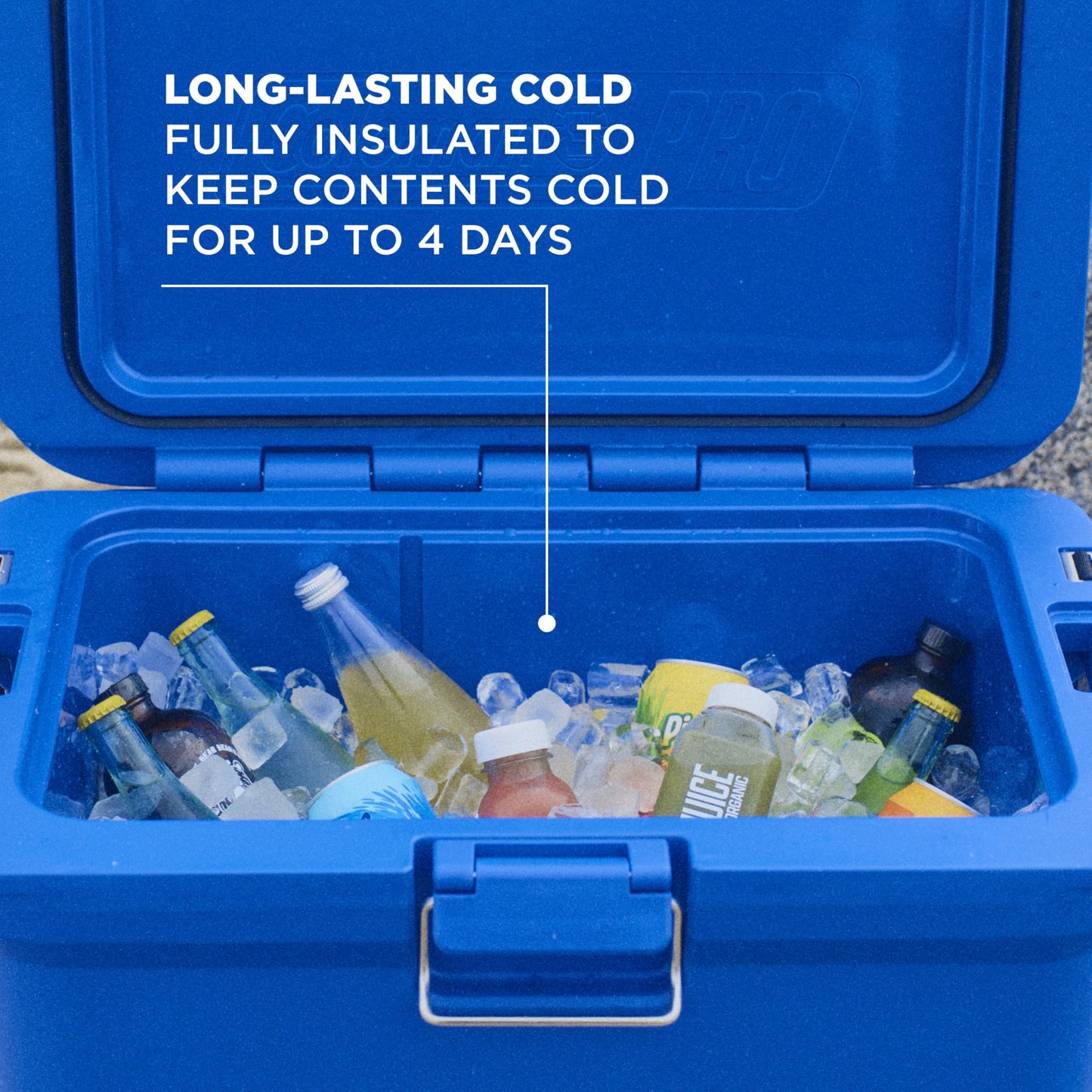 Coleman Pro Heavy-Duty 45qt Ultra-Light Premium Hard Cooler, Extra-Thick Insulation Keeps Ice up to 4 Days, 74-Can Capacity