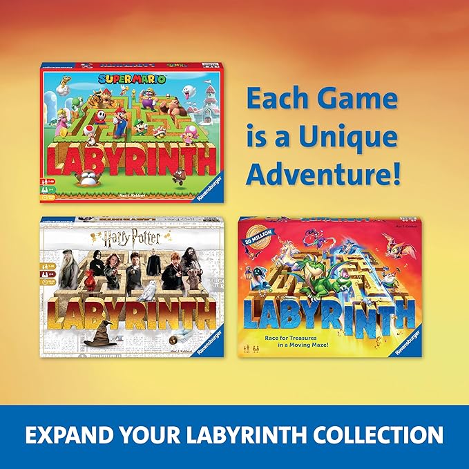 Ravensburger Labyrinth Pokemon Board Game - A Strategic Maze Adventure for Family Nights &amp Pokemon Parties - Includes Pikachu Bulbasaur and More - Great Birthday Gift for Kids Ages 7 and Up