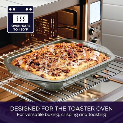 Circulon Total Bakeware Nonstick Pizza Pan Set - 4-Piece Toaster Oven Baking Essentials