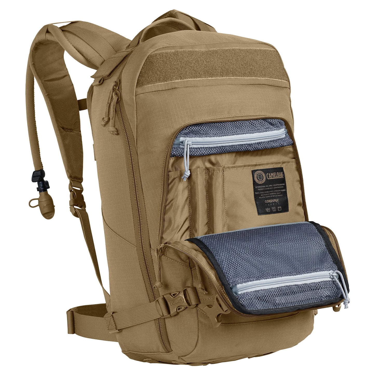 CamelBak Sparta Tactical Hydration Backpack 100oz/3L Mil Spec Crux Reservoir Bladder, Coyote