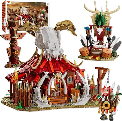 2098Pcs Orcish Horde Building Set Toys Building Blocks Modular Architecture Construction Toy DIY Crafts Model Kits for Adults Teens Game/Blocks Enthusiast Office Home Decor Collectable Gifts