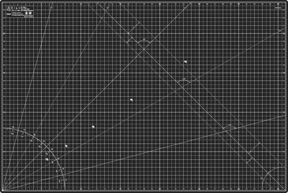 Elan Cutting Mat A1 Black & Taupe, Large Self Healing Cutting Mat 24 x 36 Inch, 5-Ply Craft Board Black, Hobby Board for Crafts 24x36 Inch