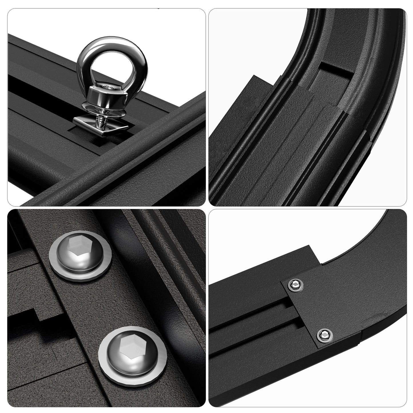WILDROAD Aluminum Roof Platform, 83" x 52" Universal Flat Roof Rack Heavy Duty Roof Rack Platform with 10 Sets Eye Bolt Nut and T-Screws Anchoring Kit Fits for SUV, Truc