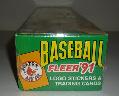 Fleer '91 Baseball Logo Stickers and Trading Cards Box Set