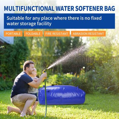 2000 L/528 gal Water Bladder Storage Containers, Foldable Portable Water Tank Large Capacity Soft Water Bag, Drought Resistance, Fire Prevention, Emergency Water