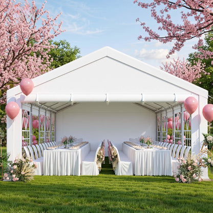 YITAHOME 20x40FT Party Tent Heavy Duty Wedding Tent Event Shelters Outdoor Canopy Upgraded Galvanized Steel Carport with Removable Sidewall Windows for Commercial and Parties