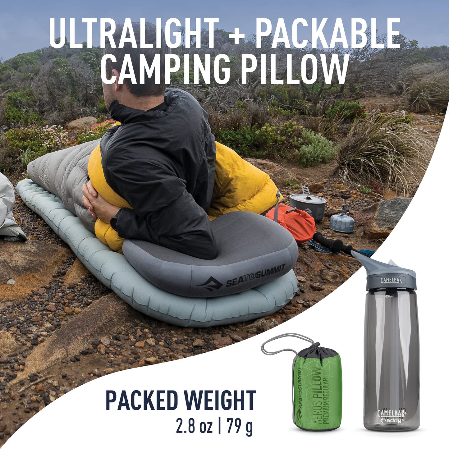 Sea to Summit Sleep System: Aeros Premium Pillow and Breeze Sleeping Bag Liner