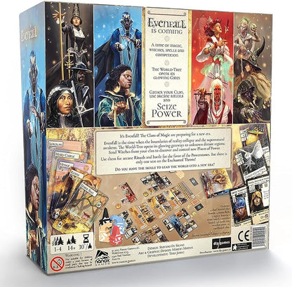 Evenfall - Strategy Board Game Engine-Builder Card Game Boundaries of Reality &amp Supernatural Dissolve Ages 14+ 1-4 Players 60+ Minutes