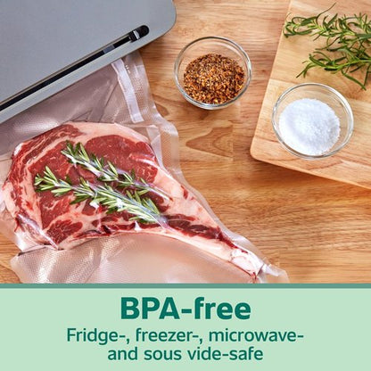 FoodSaver Heavy-Duty Vacuum Seal Rolls - 8" x 20' | 6-Pack for Food Storage & Sous Vide Cooking