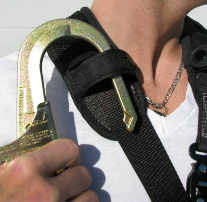 3M DBI-SALA ExoFit NEX 1113331 Full Body Arc Flash Climbing Harness, 4 PVC Coated Alum. D-Rings, Nomex/Kevlar Web, Comfort Padding, Locking QC Leg Straps, Medium, Black