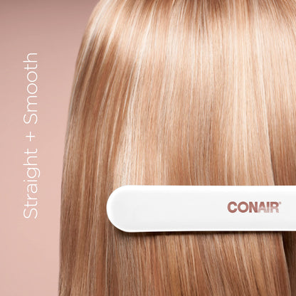 Conair Double Ceramic Flat Iron, 1 1/2-inch Wet-to-Dry Hair Straightener