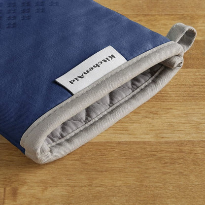 KitchenAid Asteroid Oven Mitt Set, 7"x12.5", Blue Willow, 2 Piece