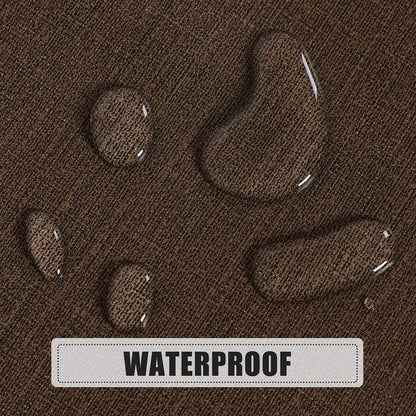 sancua 100% Waterproof Round PVC Tablecloth - 60 Inch - Oil Proof Spill Proof Vinyl Table Cloth, Wipe Clean Table Cover for Dining Tables, Buffet Parties and Camping, Coffee
