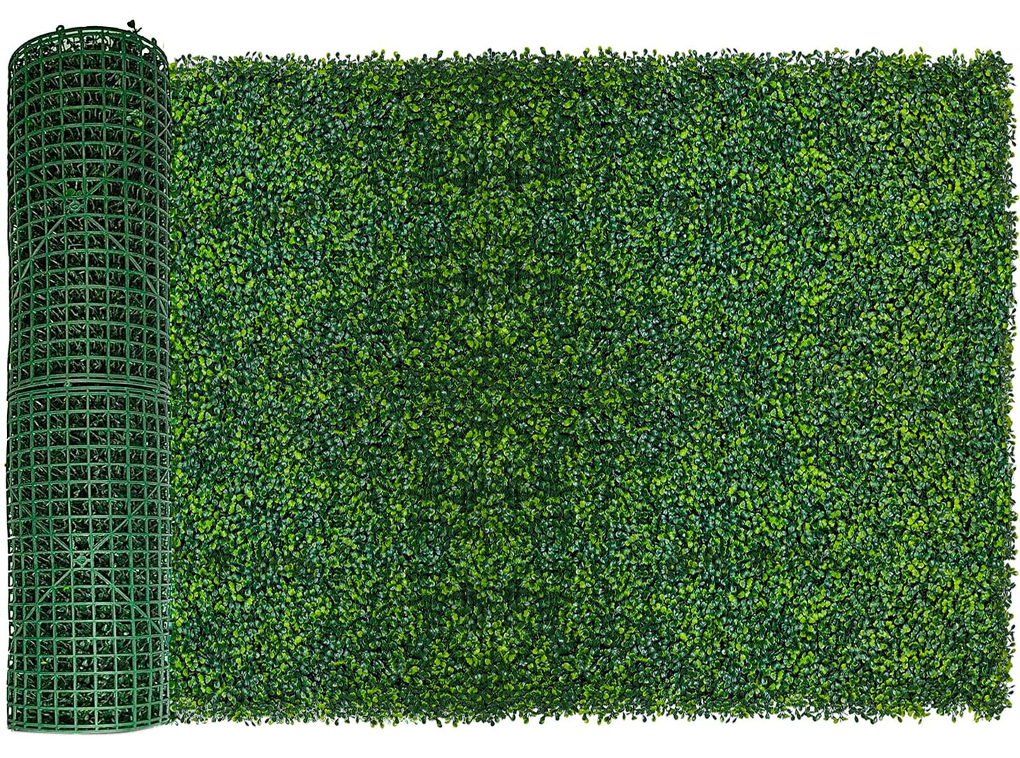 Moeput Artificial Ivy Privacy Fence Screen, 40X160 in(43 sqft) UV-Anti Faux Boxwood Roll Panels Greenery Backdrop Vine Leaf Fence Panels Ivy Fence Covering Privacy