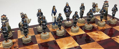 Japanese Samurai Warrior Set of Chess Men Pieces - NO Board
