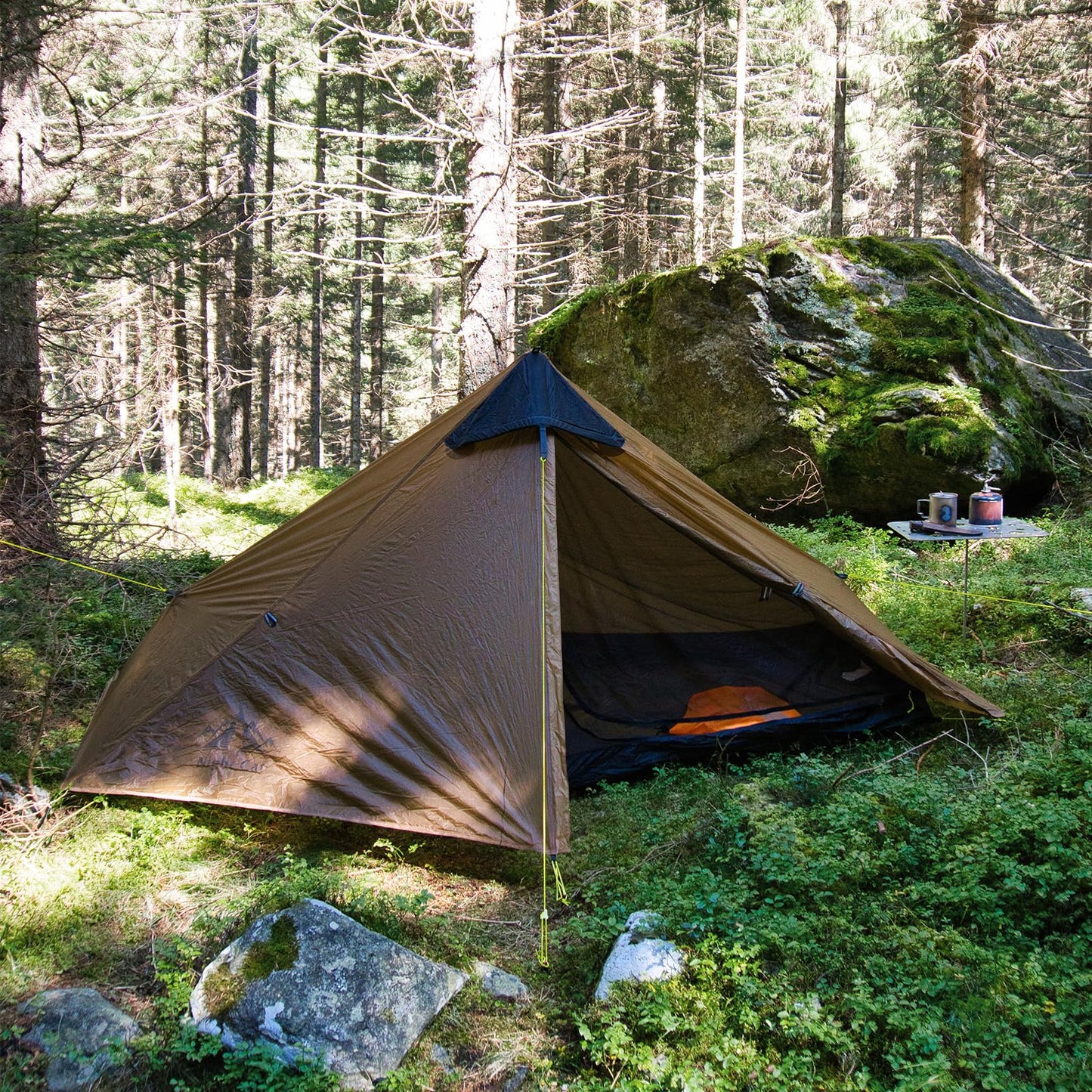 Night Cat Ultralight Tent 1 Person for Professional Backpacker Hiker 2 LBS Only Lanshan Backpacking Bivvy Ground Tent Heavy Rain Waterproof Trekking Pole Not Included