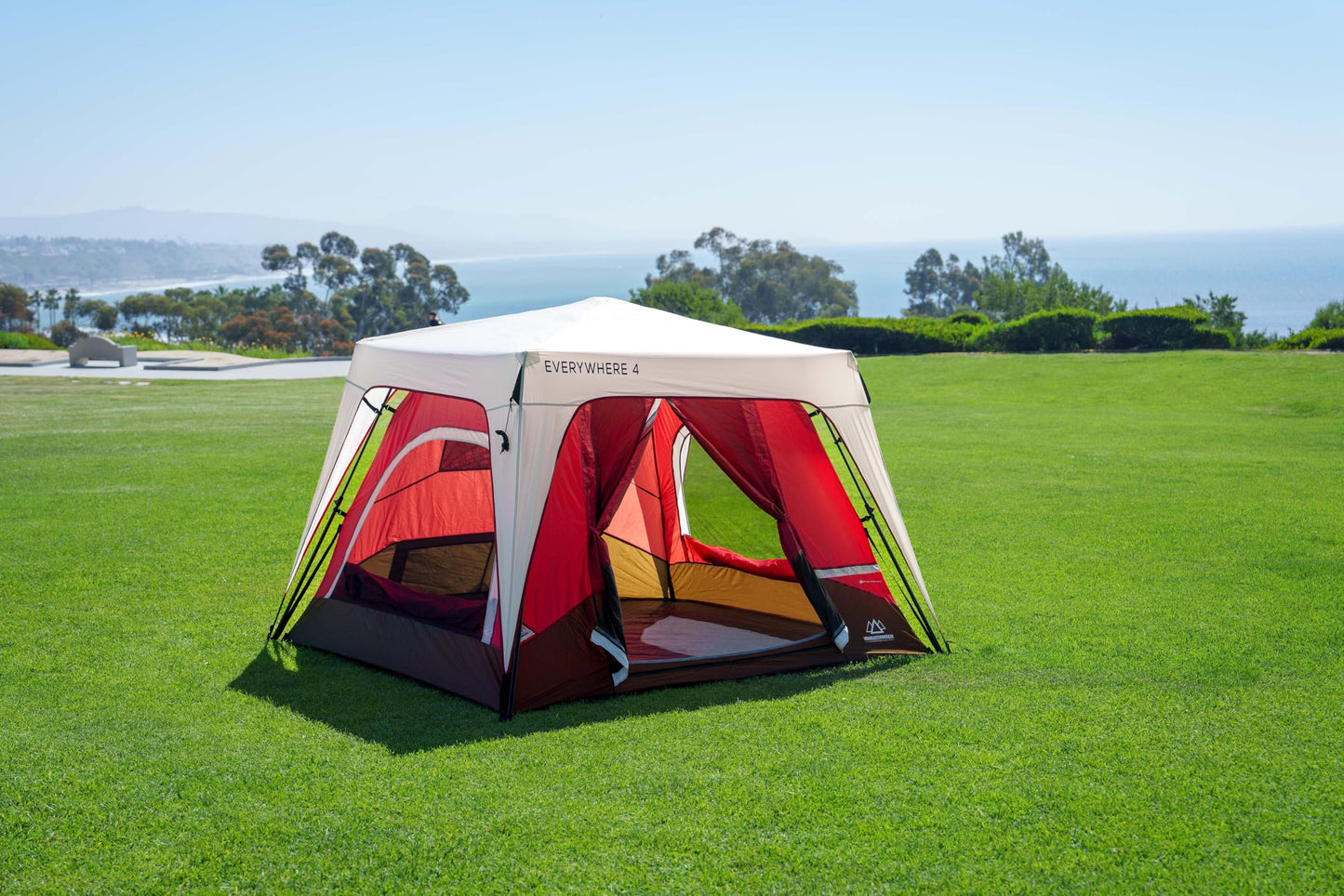 Rapid Series Quick Setup Camping Tent, Integrated Steel Frame Family Tent Made with Waterproof 150d Fabric and 190d Fabric Rain Fly for Family Outdoor Camping