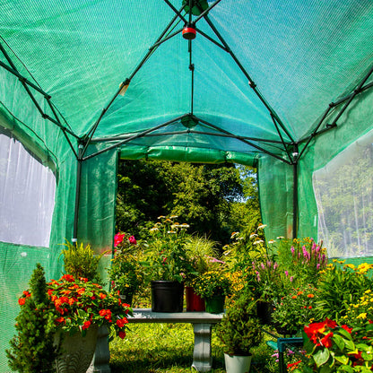 EAGLE PEAK 8'x6' Portable Greenhouse with Two Shelves