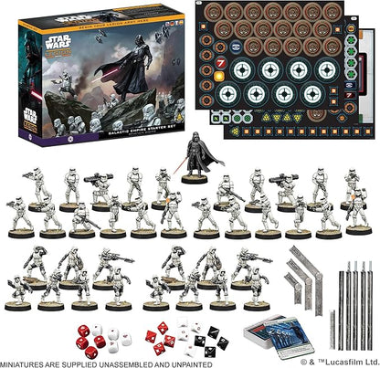 Atomic Mass Games Star Wars: Legion Galactic Empire Starter Set - Tabletop Miniatures Game Strategy Game for Kids and Adults Ages 14+ 2 Players 3 Hour Playtime Made