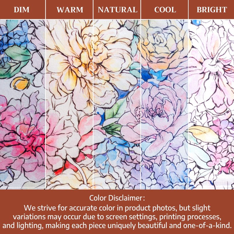 Maison d' Hermine Table Cloth Rectangle Table 100% Cotton 60 x 90 Inches Tablecloth Reusable Decorative for Dining Kitchen Room Farmhouse Home Gifts for Mothers Day Spring Summer - Floral Love
