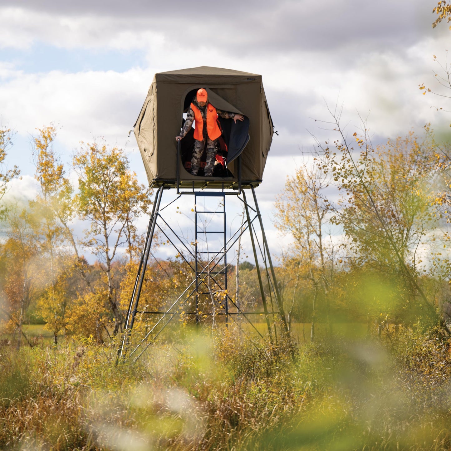 CAGE® 2.0 Permanent Hub Blinds, 4' Tower Extension Kit, for Use with CRD30T Permanent Hub Blind Tower, Safety During Hunting, CRD30E