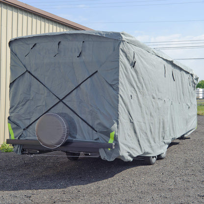 Budge Toy Hauler RV Covers Fits Toy Hauler RVs up to 25' Long (Gray, Polypropylene)